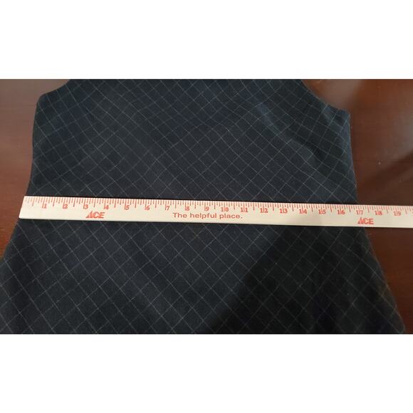 Vtg Lauren Ralph Lauren Wool Diamond Windowpane Sheath Dress Size 8 Academia - Picture 12 of 14